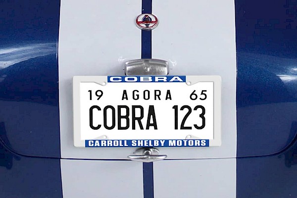 Shelby Cobra book number plate Thumbnail