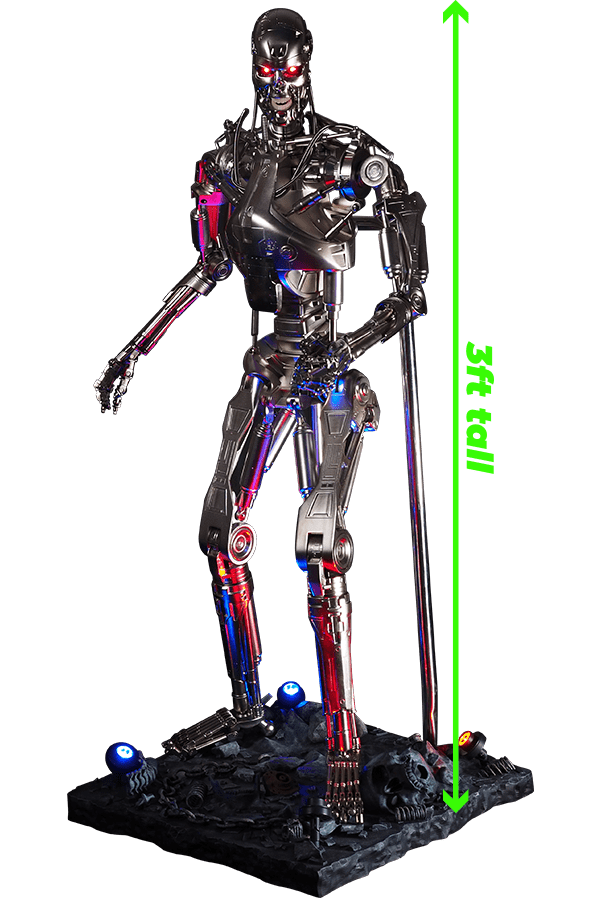 T2 Terminator T800 Endoskeleton 1:2 Halfsize Kit Movable